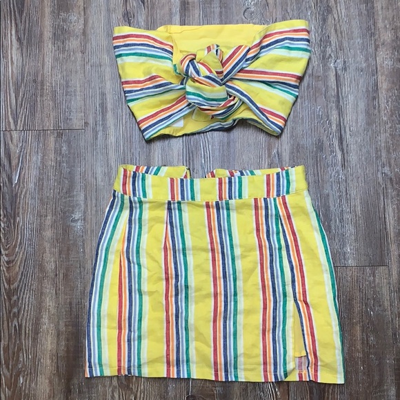 Dolls Kill Dresses & Skirts - Dolls Kill Picnic Skirt Set 💚🧡💙💜